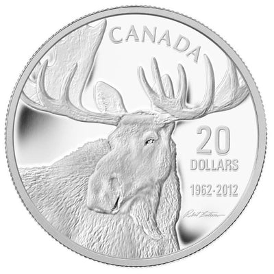 Fine Silver Coin - Robert Bateman Moose Reverse