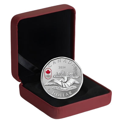Fine Silver Coin with Colour - Lucky Loonie Packaging