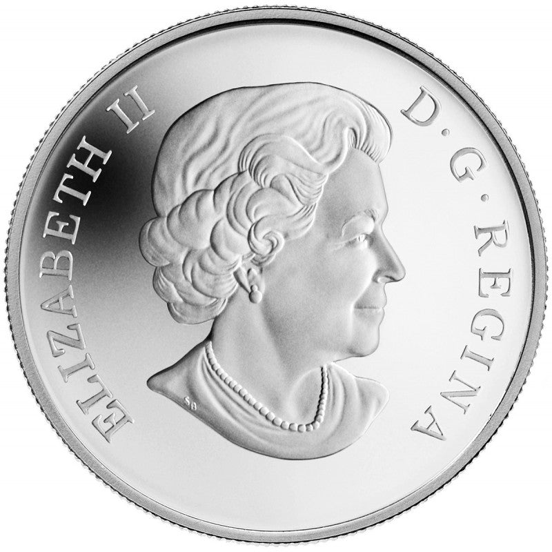 Fine Silver Coin with Colour - Harlequin Duck Obverse