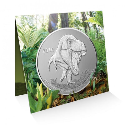 Fine Silver Coin - Tyrannosaurus Rex Packaging