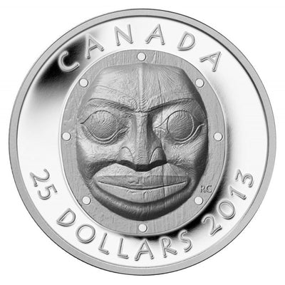 Fine Silver Ultra High Relief Coin - Grandmother Moon Mask Reverse