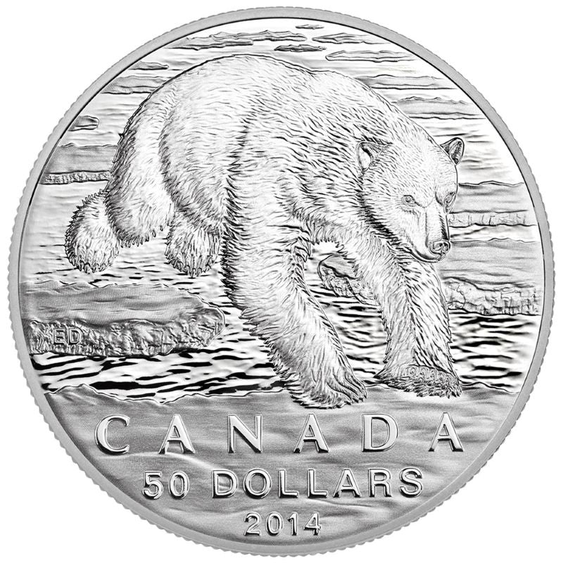 Fine Silver Coin - Polar Bear Reverse