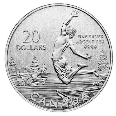 Fine Silver 20 Coin Set with Colour - 2011-2015 $20 for $20 Collector Set: Summertime Reverse