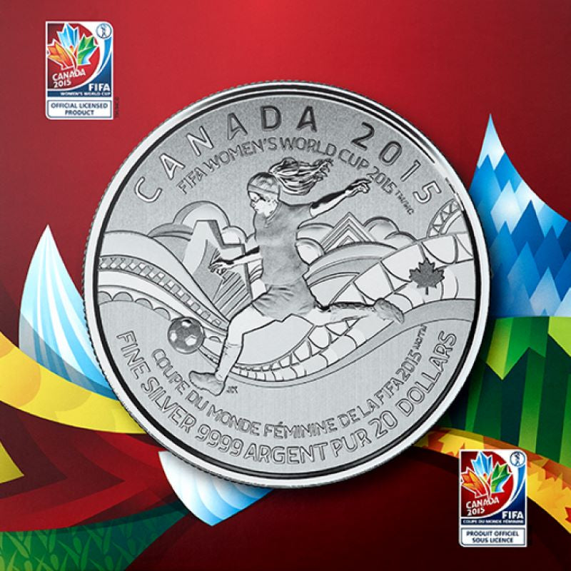 Fine Silver 20 Coin Set with Colour - 2011-2015 $20 for $20 Collector Set: FIFA Packaging