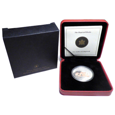 Fine Silver Coin with Gold Plating - Natural Wonders: The Hopewell Rocks Packaging