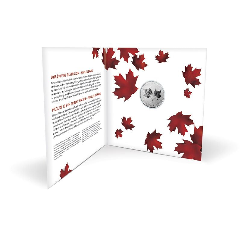 Fine Silver Coin - Maple Leaves Packaging