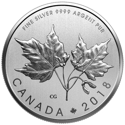 Fine Silver Coin - Maple Leaves Reverse