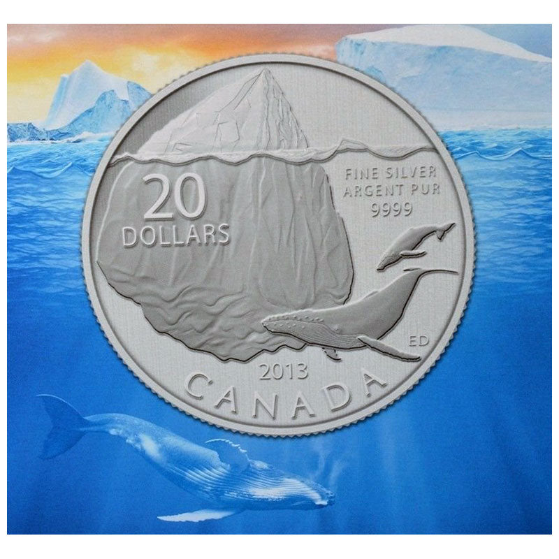 Fine Silver 20 Coin Set with Colour - 2011-2015 $20 for $20 Collector Set: Iceberg Packaging