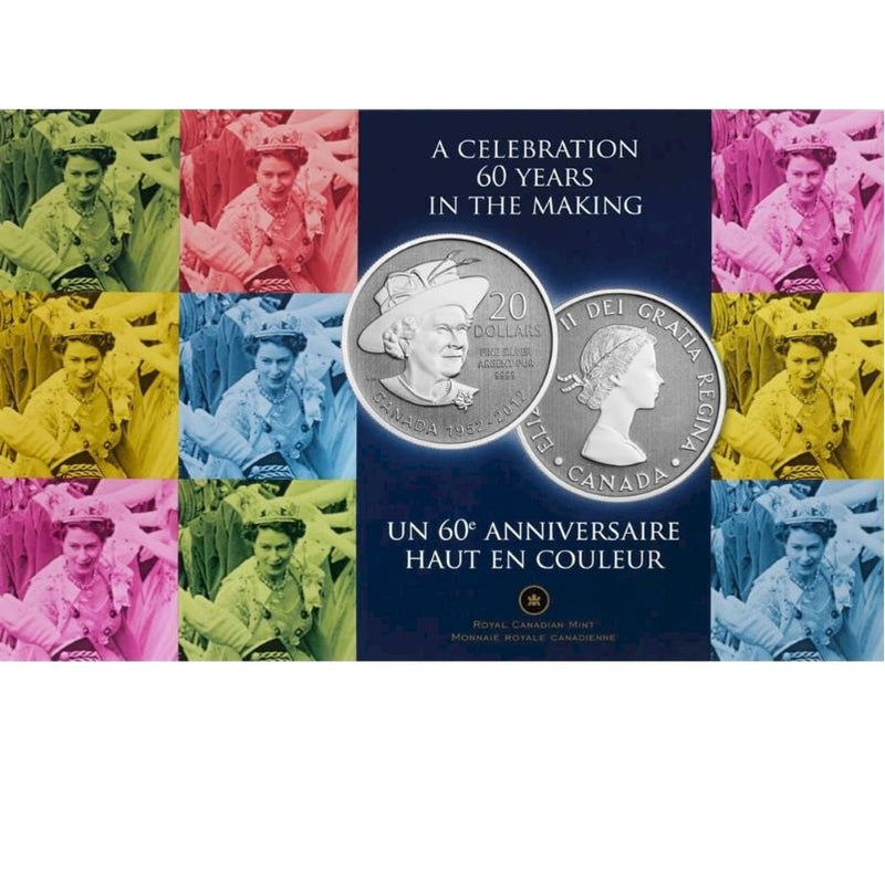 Fine Silver 20 Coin Set with Colour - 2011-2015 $20 for $20 Collector Set: The Queen&