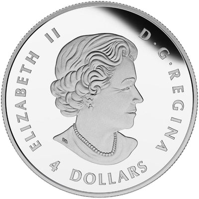 Fine Silver 4 Coin Set - Bald Eagle Fractional Maple Leaf Set Obverse