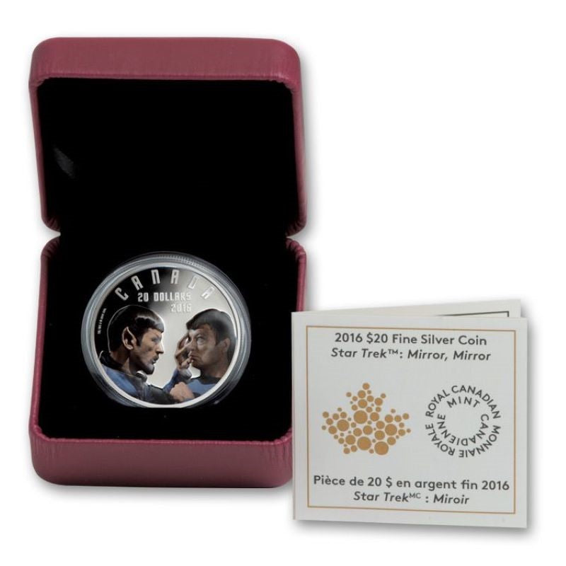 Fine Silver Coin with Colour - Star Trek: Mirror, Mirror Packaging