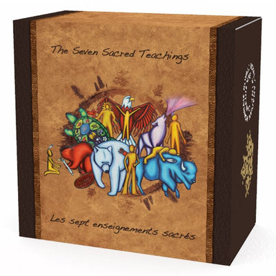 Fine Silver Coin with Gold Plating - The Seven Sacred Teachings: Humility Packaging