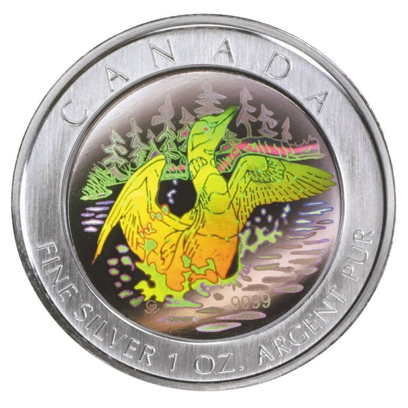 Fine Silver Hologram Coin - Anniversary Loon Reverse