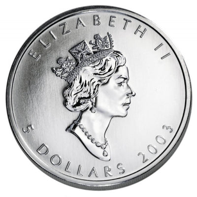 Fine Silver Coin with Colour - Maple Leaf: Summer Obverse