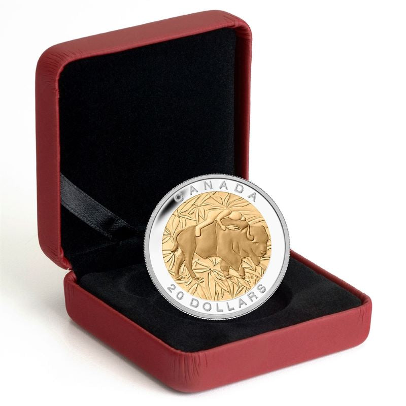 Fine Silver Coin with Gold Plating - The Seven Sacred Teachings: Respect Packaging