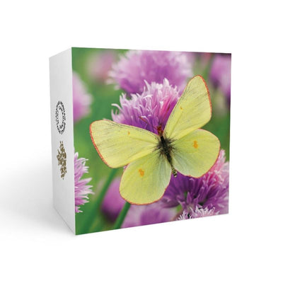 Fine Silver Coin with Colour - Butterflies of Canada: Giant Sulfur Packaging