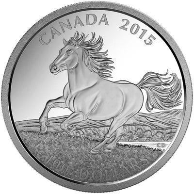 Fine Silver Coin - The Canadian Horse: The Little Iron Horse Reverse