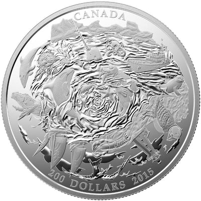 Fine Silver Coin - Coastal Waters of Canada Reverse