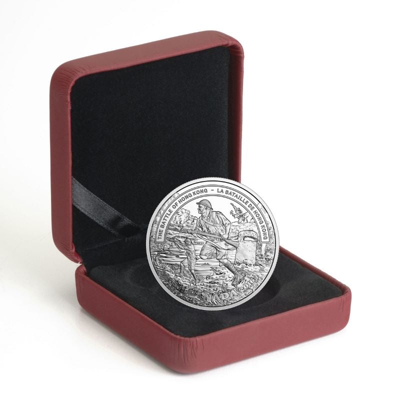 Fine Silver Coin - Second World War Battlefront Series: The Battle of Hong Kong Packaging