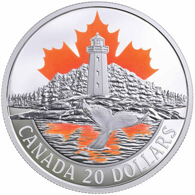 Fine Silver Coin with Colour - Canada's Coasts Series: Atlantic Coast Reverse