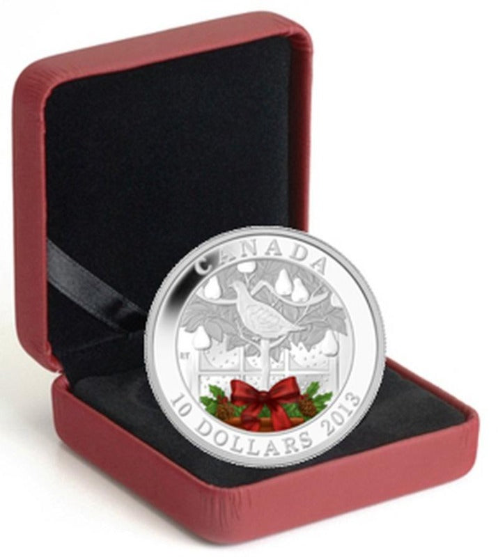Fine Silver Coin with Colour - A Partridge In A Pear Tree Packaging