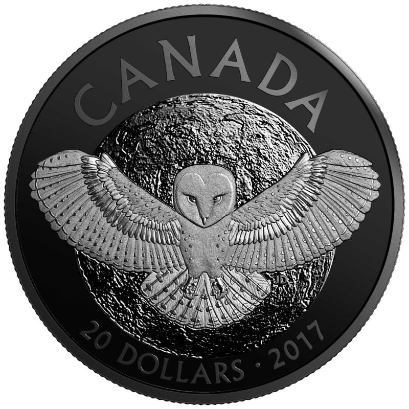 Fine Silver Coin with Colour - Nocturnal By Nature: The Barn Owl Reverse