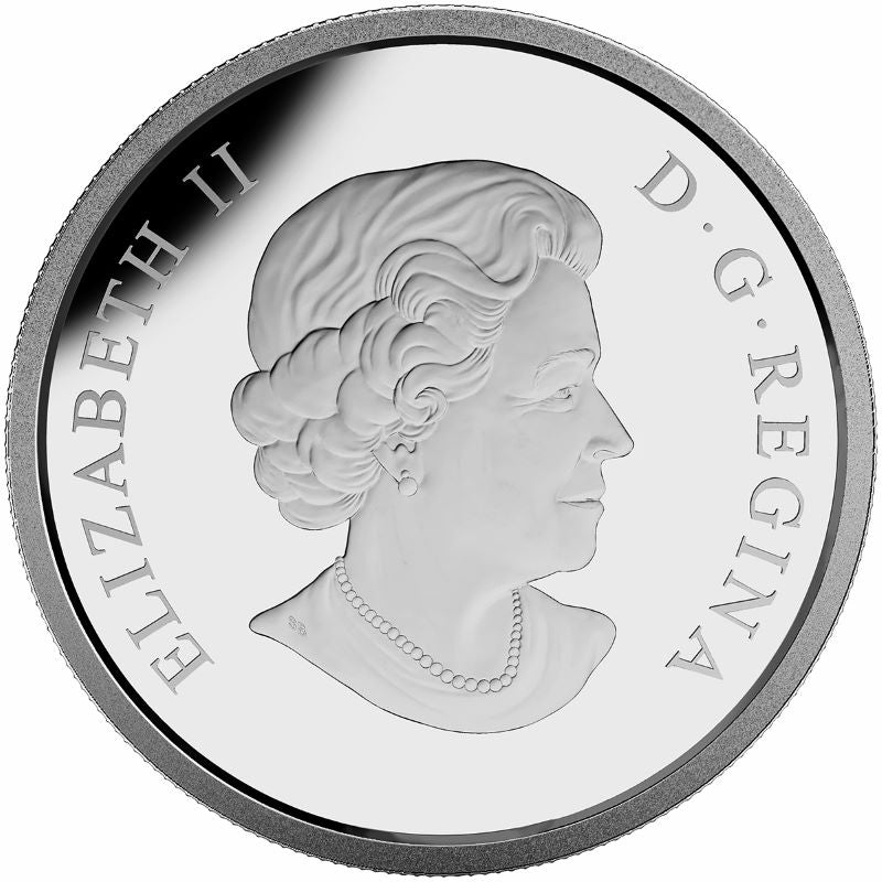 Fine Silver Coin - UNESCO At Home and Abroad: Mount Fuji and Canadian Rockies Obverse