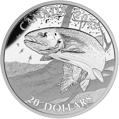Fine Silver Coin - North American Sportfish: Rainbow Trout Reverse