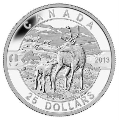 Fine Silver Coin - The Caribou Reverse