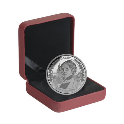 Fine Silver Coin - 200th Anniversary of the Birth of Sir John A. Macdonald Packaging