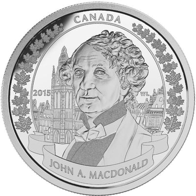 Fine Silver Coin - 200th Anniversary of the Birth of Sir John A. Macdonald Reverse