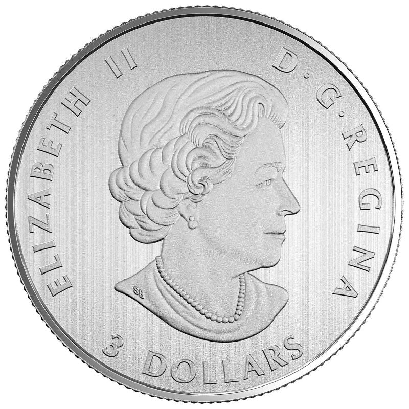 Fine Silver Coin - Caribou Obverse