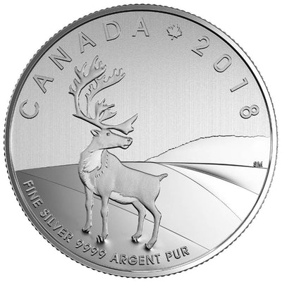 Fine Silver Coin - Caribou Reverse