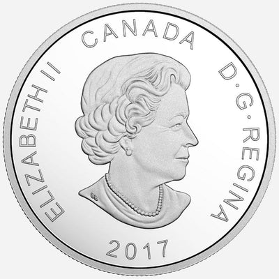 Fine Silver Coin with Colour - Glistening North: The Polar Bear Obverse