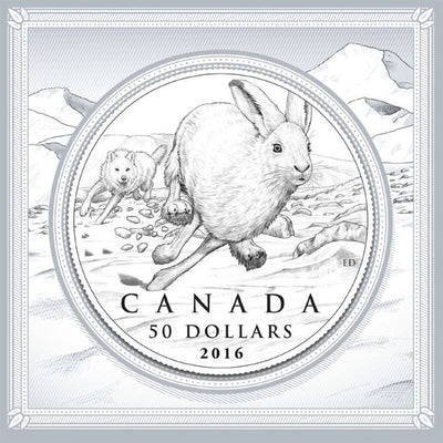 Fine Silver Coin - Snowshoe Hare Packaging