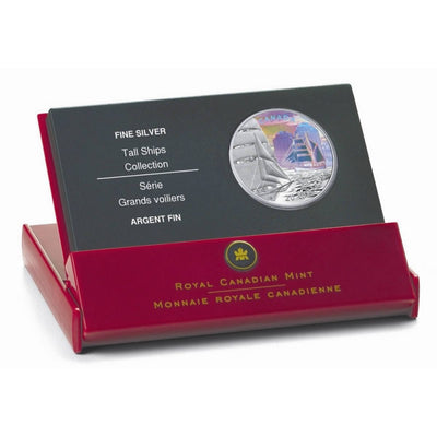 Fine Silver Hologram Coin - Tall Ships Series: The Brigantine Packaging