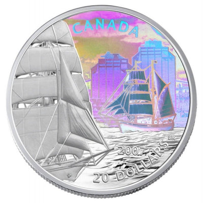 Fine Silver Hologram Coin - Tall Ships Series: The Brigantine Reverse