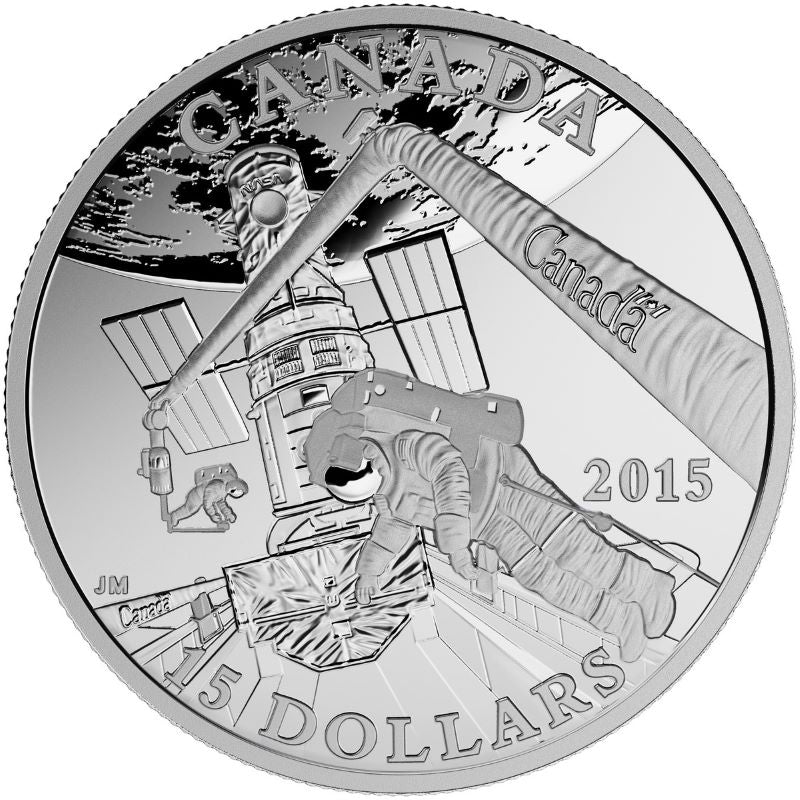 Fine Silver 10 Coin Set - Exploring Canada: Space Exploration Reverse