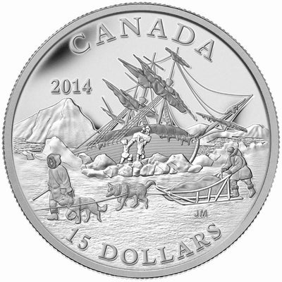 Fine Silver 10 Coin Set - Exploring Canada: The Arctic Expedition Reverse