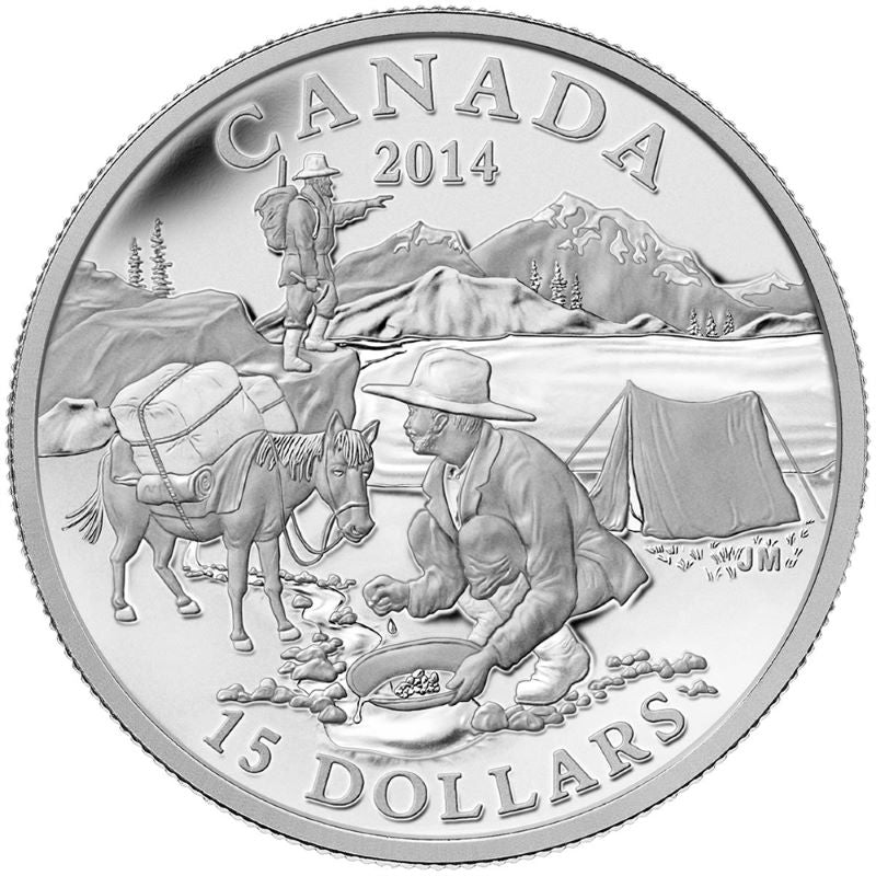 Fine Silver 10 Coin Set - Exploring Canada: The Gold Rush Reverse