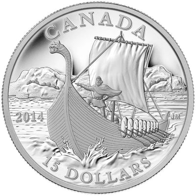 Fine Silver 10 Coin Set - Exploring Canada: The Vikings Reverse