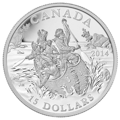 Fine Silver 10 Coin Set - Exploring Canada: The Voyagers Reverse