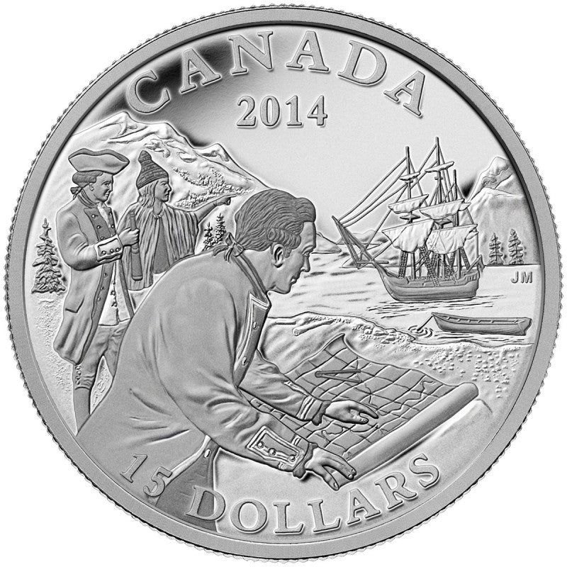 Fine Silver 10 Coin Set - Exploring Canada: The West Coast Exploration Reverse