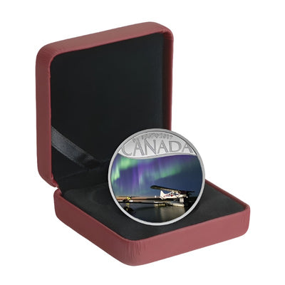 Fine Silver Coin with Colour - Celebrating Canada's 150th: Float Planes On the Mackenzie River Packaging