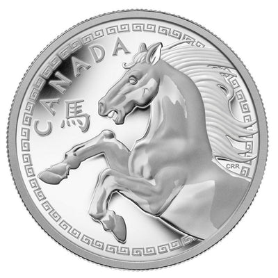 Fine Silver Kilogram Coin - Year of the Horse Reverse