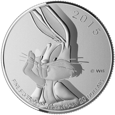 Fine Silver Coin - Bugs Bunny Reverse