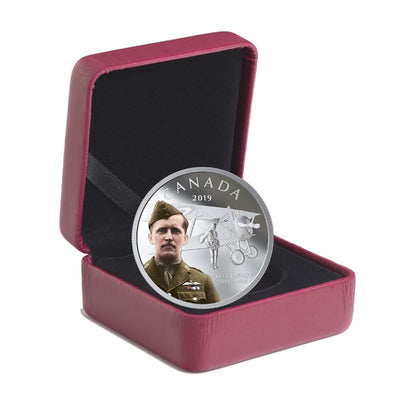 Fine Silver Coin with Colour - 125th Anniversary of the Birth of Billy Bishop Packaging