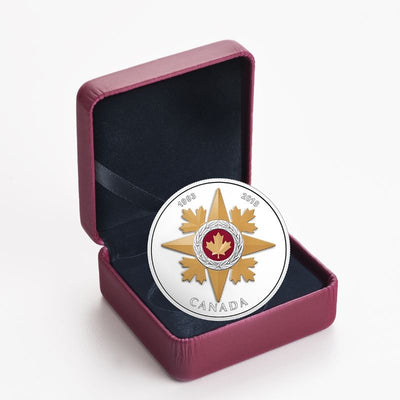 Fine Silver Coin with Colour - Canadian Honours: 25th Anniversary of the Star of Military Valour Packaging