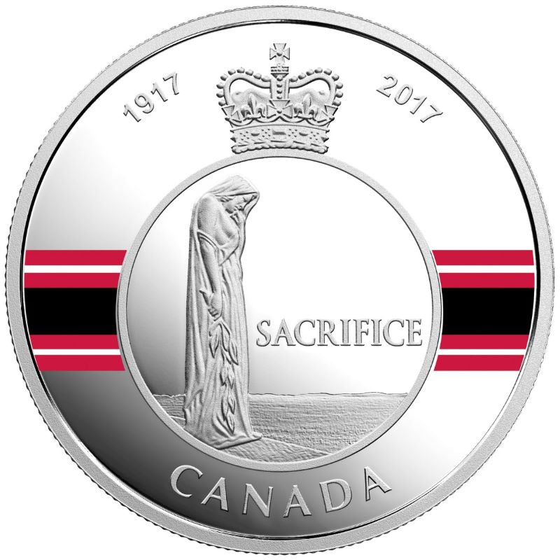 Fine Silver Coin with Colour - Canadian Honours: Sacrifice Medal Reverse