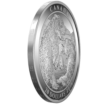 Fine Silver Coin - Grizzly Bear: The Battle Edge Detail
